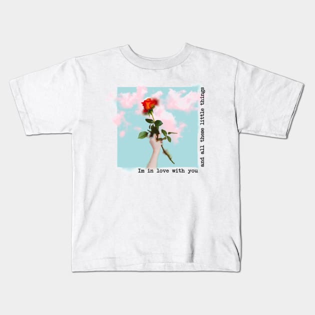 Roses Artwork Kids T-Shirt by canvaslady